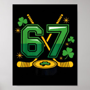 Poster 67 fanáticos do hóquei vibrações irlandesas sortud