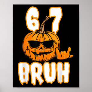Poster 67 Fantasia de Rot Memes de Halloween Cérebro Cria