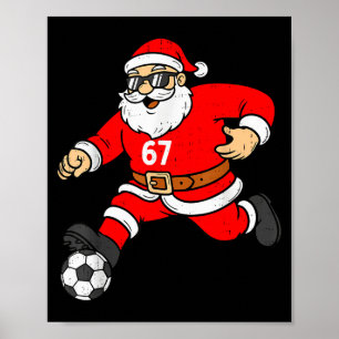 Poster 67 Futebol Papai Noel Seis Sete Meme Natal Srt Hom