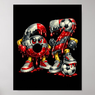 Poster 67 Futebol Seis Sete Futebol 6 7 Crianças Meninos