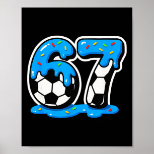 Poster 67 Futebol Sorvete Gotejamento Rot Memória Cerebra