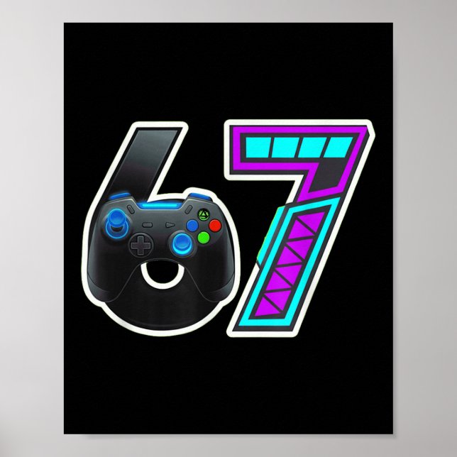 Poster 67 Gamer Console Controller Design  (Frente)