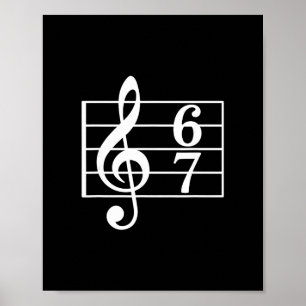 Poster 67 Gíria de Meme de Música Músico Crianças Profess
