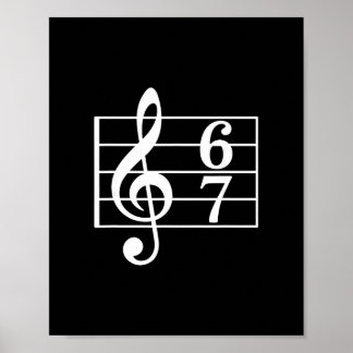 Poster 67 Gíria de Meme de Música Músico Crianças Profess