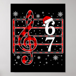 Poster 67 Gíria de Meme de Música Músico Papai Noel Profe