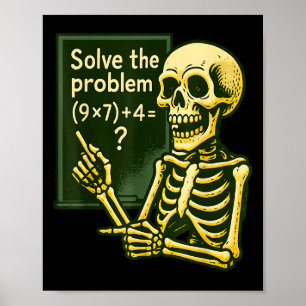 Poster 67 Halloween Matemática Divertida Seis Sete Meme B