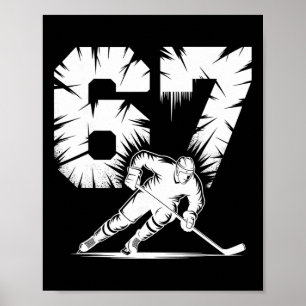 Poster 67 Hockey Cool Six Seven Geração Alpha Gíria Inver