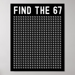 Poster 67 Jogo Encontre 67 Meme Meninos Meninas 6 7 Gíria