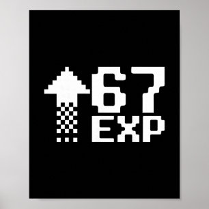 Poster 67 Jogos Infantis Drip Meme Engraçado Six Seven Ge