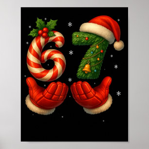 Poster 67 Mãos de Hóquei Meme Engraçado de Natal Papai No