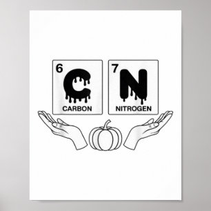 Poster 67 Meme Ciência Química Abóbora Engraçada Arte Ner