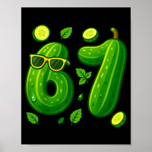 Poster 67 Meme Ckle Divertido Six Seven Cuber 6 7 Geração