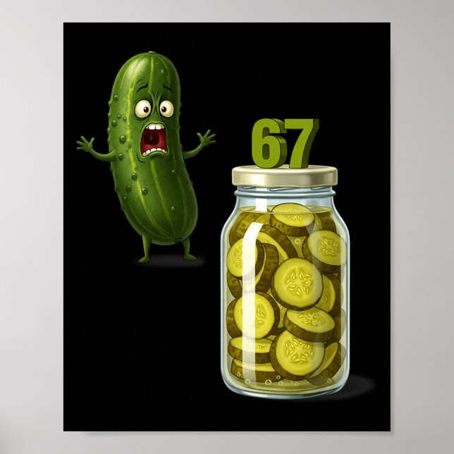 Poster 67 Meme Ckle Surprise A Jar Of Sliced Ckles Cuber  (Frente)