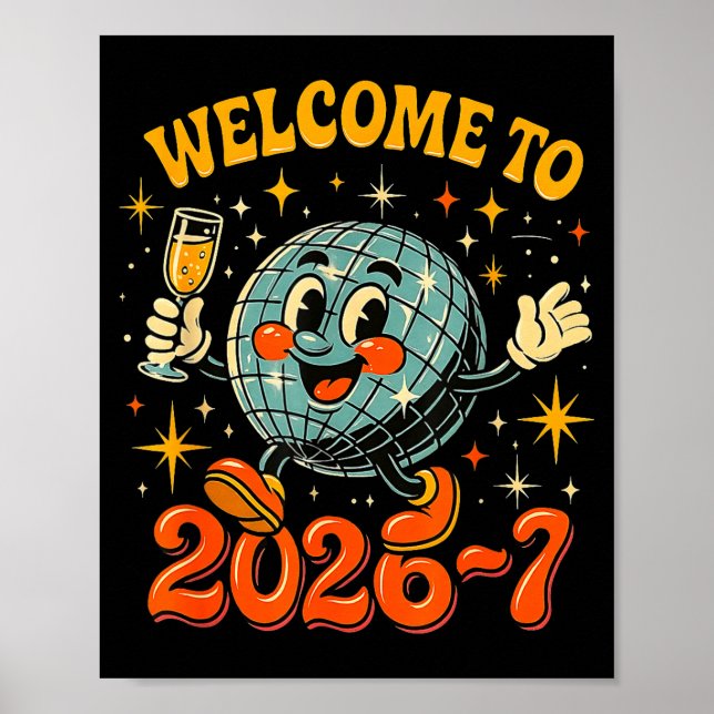 Poster 67 Meme Countdown Happy New Year Funny Drip Number (Frente)