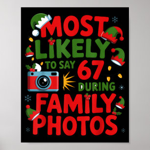 Poster 67 Meme de Natal Engraçado Mais Provável de Dizer