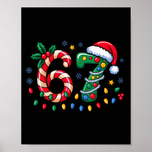 Poster 67 Meme de Natal Six Seven Xmas Engraçado Rapazes