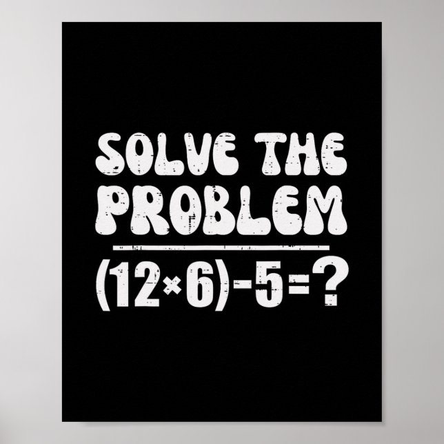 Poster 67 Meme Divertido Pemdas Professor de Matemática E (Frente)
