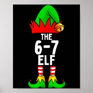 Poster 67 Meme Elfo Natal Família Correspondente 6-7 Brai