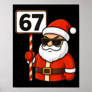 Poster 67 Meme Engraçado Seis Sete Natal Para Homens Mulh