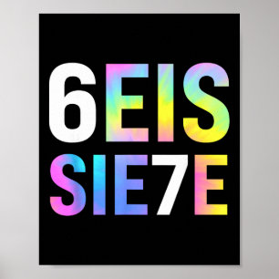 Poster 67 Meme Espanhol Seis Sete Seis Sete Espanhol Engr