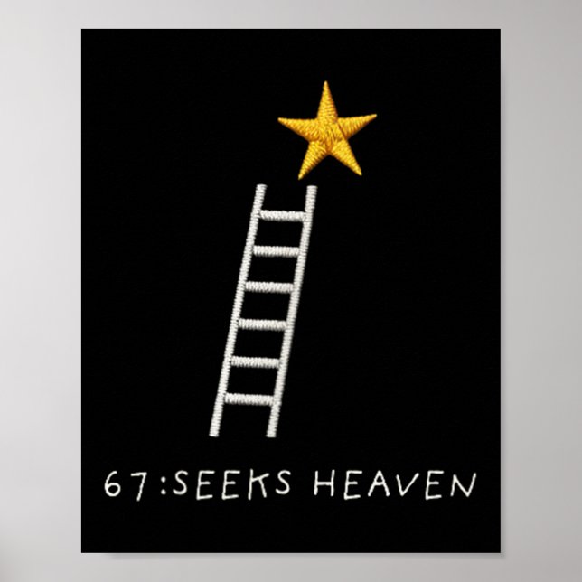 Poster 67 Meme Fofo Adorável Minimal Procura Céu Espiritu (Frente)