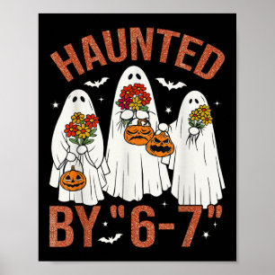 Poster 67 Meme Fofo Boo Fantasia de Halloween Assombrado 