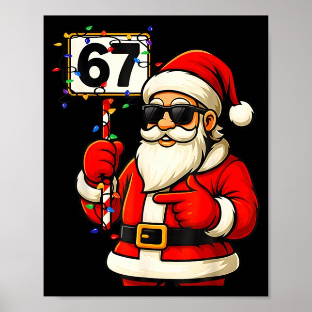Poster 67 Meme Funny 6-7 Six Seven Christmas For Men Wome (Frente)