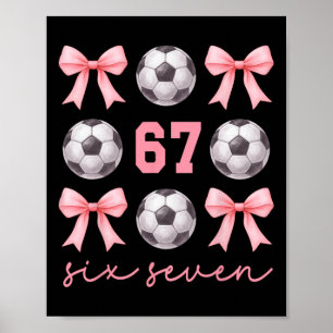 Poster 67 Meme Mãe de Futebol Irmã Coquete Arcos Rosa Men