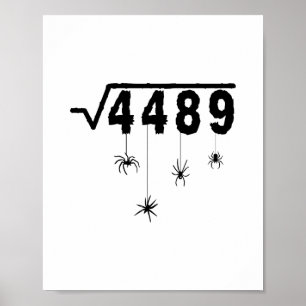 Poster 67 Meme Professor de Matemática 6 7 Halloween Aran