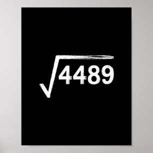 Poster 67 Meme Professor de Matemática Raiz Quadrada 4489