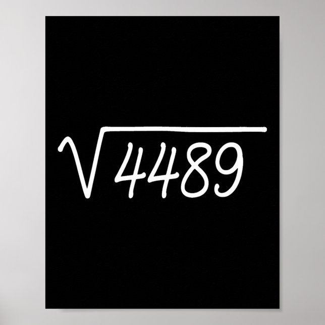 Poster 67 Meme Raiz Quadrada 4489  (Frente)