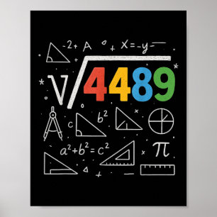 Poster 67 Meme Raiz Quadrada 4489 Gíria Seis Sete Profess