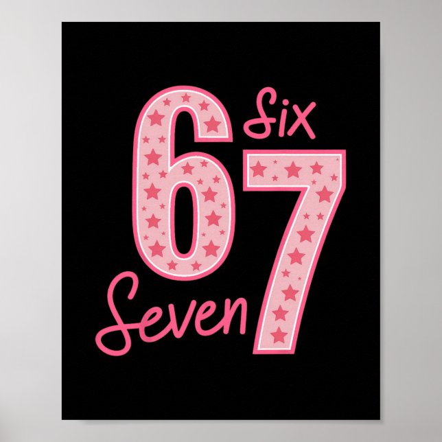 Poster 67 Meme Seis Sete  (Frente)