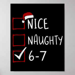 Poster 67 Meme Seis Sete Homens Meninos Natal 6-7 Meme Le