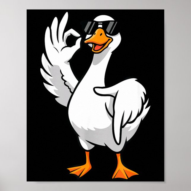 Poster 67 Meme Silly Goose 6 7 Funny Six Seven 6-7 Gen Al (Frente)