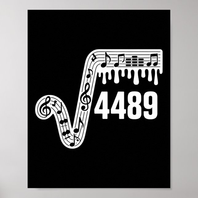 Poster 67 Music Drip Meme Square Root 4489 Slang Funny Ma (Frente)