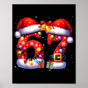 Poster 67 Natal 6 7 Meme Pijama Feriado Geração Alpha Gír