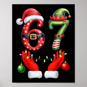 Poster 67 Natal 6 7 Meme Pijamas Feriado Geração Alpha Sl