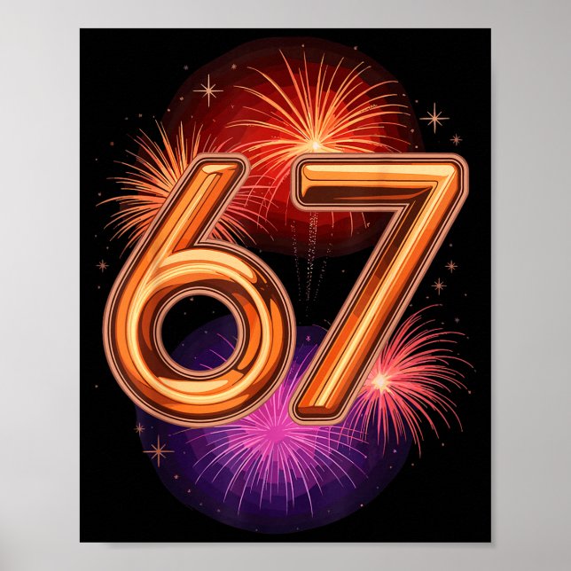 Poster 67 New Years Eve Party Pajama Shirt 6 7 Meme 67 20 (Frente)