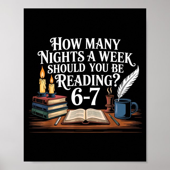 Poster 67 Nights Reading Meme For Bibliophiles Englieache (Frente)