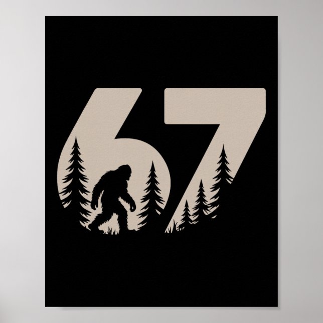 Poster 67 Piadas Seis Sete Meme Pé Grande Geração Alpha G (Frente)