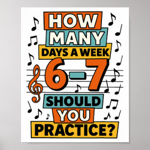 Poster 67 Professor de Música Meme Engraçado Gíria de Mús
