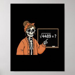 Poster 67 Professor Esqueleto Halloween Raiz Quadrada 448