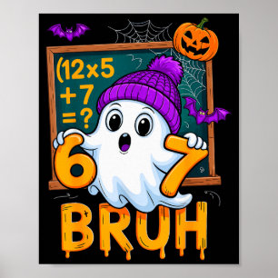 Poster 67 Professor Fantasma de Halloween Seis Sete Meme