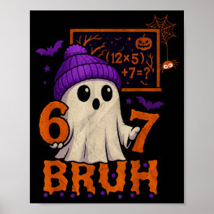 Poster 67 Professor Fantasma de Halloween Seis Sete Meme