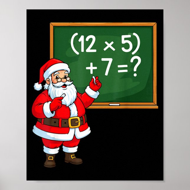 Poster 67 Professor Papai Noel Natal Seis Sete Meme Brain (Frente)