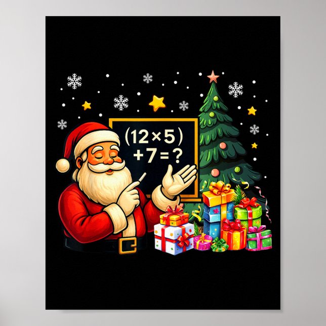 Poster 67 Professor Papai Noel Natal Seis Sete Meme Brain (Frente)