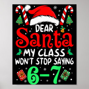 Poster 67 Querido Papai Noel 6 7 Natal Divertido Seis Set