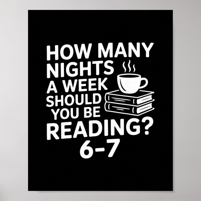 Poster 67 Reading Book Lover Funny Six Seven Meme Bookwor (Frente)