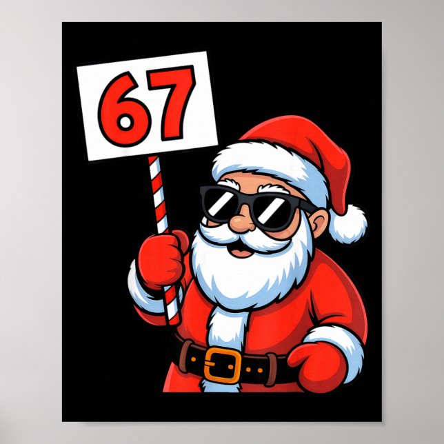Poster 67 Santa Six Seven Christmas  (Frente)